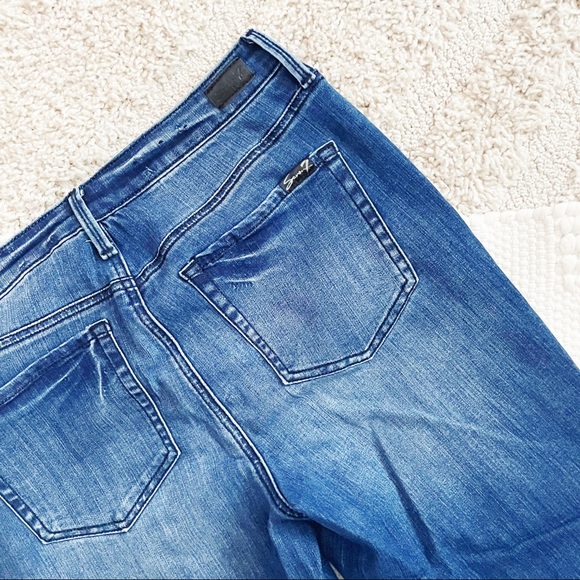 Seven7 Denim Mid Rise Skinny Embellished Jewel Pocket Jeans - Picture 10 of 12